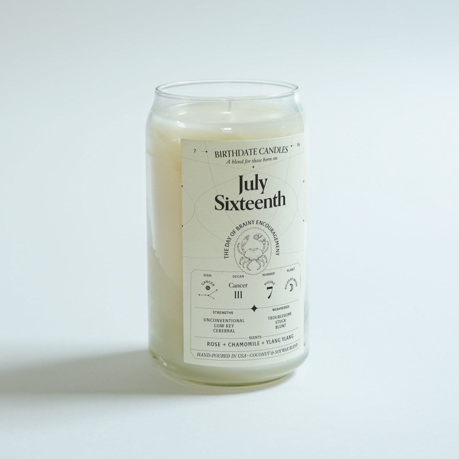 The July Sixteenth Birthday Candle