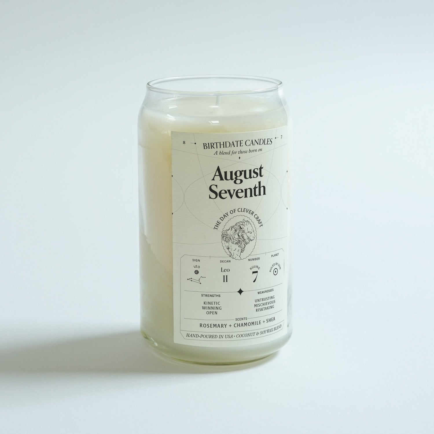 The August Seventh Birthday Candle