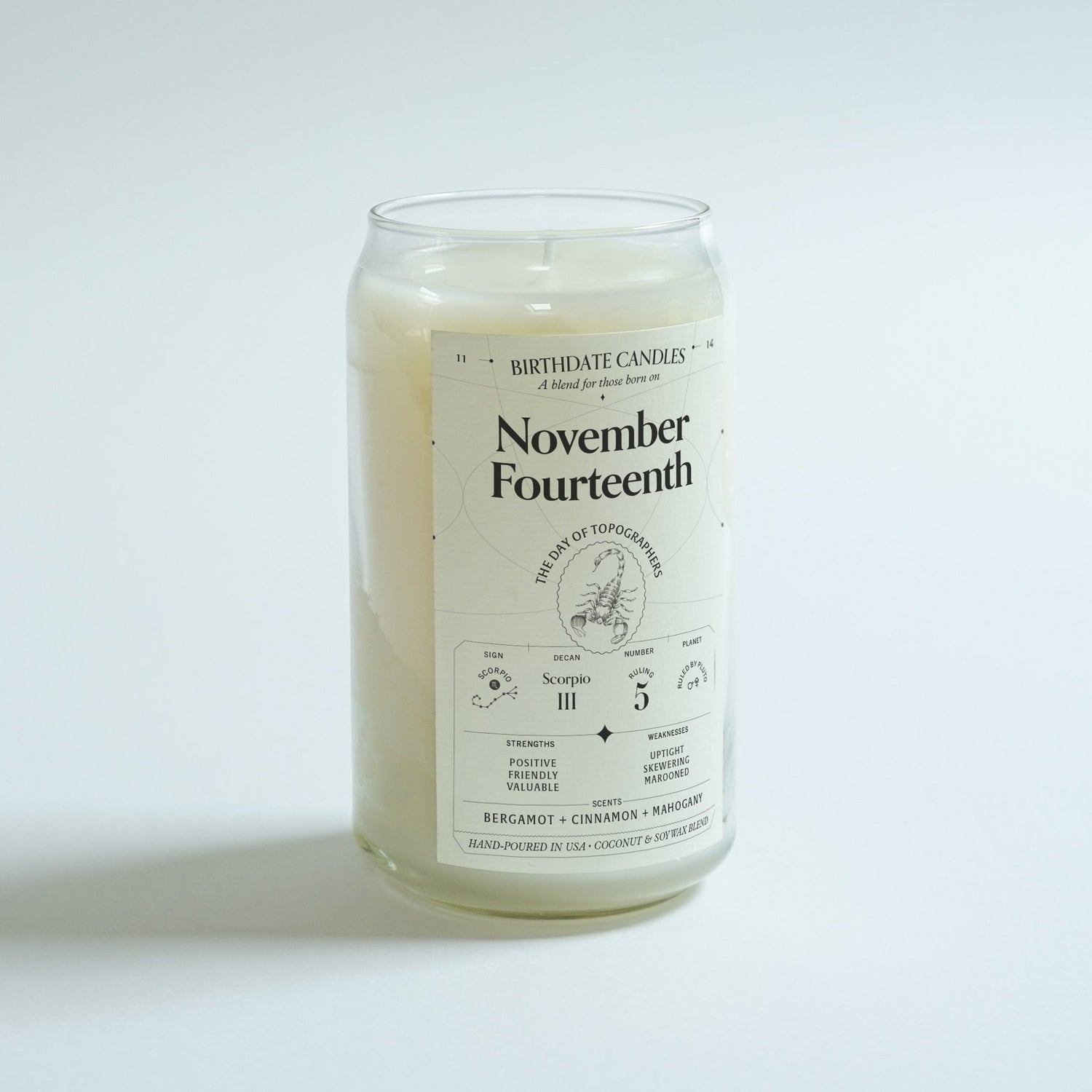 The November Fourteenth Birthday Candle